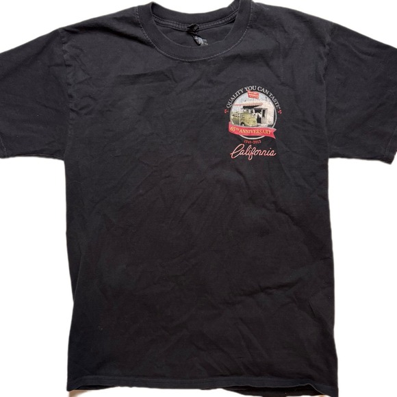 In -N -Out Other - In-N-Out Burger Adult M Black T-Shirt 65‎ Years Anniversary Graphic Collectible